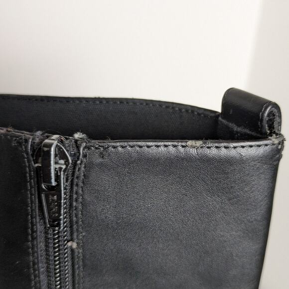 Zara Kids girls knee high black faux leather riding boots size 35 - Picture 10 of 13